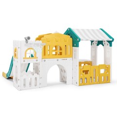 9in1 Toddler Slide Climber Playset with Playhouse Playground Indoor Outdoor Toys
