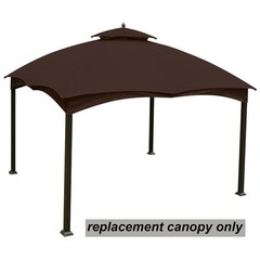 Brown Replacement 2-Tier Canopy for Lowe’s Allen Roth 10×12 Gazebo GF-12S004B-1