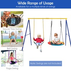 Heavy-Duty Metal Swing 660 LBS Frame Extra Large Swing Stand for Kids and Adults