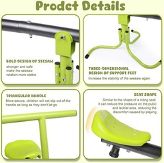 360° Swivel Seesaw for Kids Ages 3-6 – Indoor & Outdoor Teeter Totter