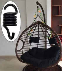 Porch Swing Springs Hammoch Springs – 1500Lbs Black Heavy Duty Suspension Spr…