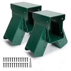 A-Frame Swing Set Bracket Kit, 2-Piece Wood Swing Hardware for End Brackets