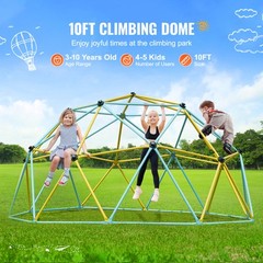 Uimoso Climbing Dome 10FT Geometric Dome Climber Jungle Gym for Kids 3-10 Years