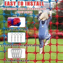Versatile Heavy Duty Climbing Net for Kids – Includes Carabiners & Storage Bag