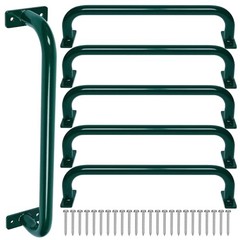 17 Inch 6 Pieces Green Outdoor Metal Safety Handles for Green -6 Pcs