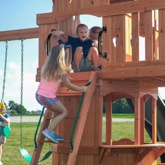 ESPETS 4 Pack of 10 Inch Black Metal Outdoor Playground Handles