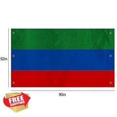 Alpurple Swing Set Tarp 52″x90″ Green Blue Red Playground Roof Canopy