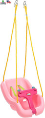 Little Tikes Snug ‘N Secure Pink Swing with Adjustable Straps, 2-In-1 for Baby a