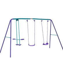 Swing Adjustable Glider Set Hanging Seats Pair Backyard Seat Kids Outdoor New