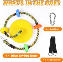 ASTM Approved Kids Climbing Rope Swing with Easy Installation & Accessories