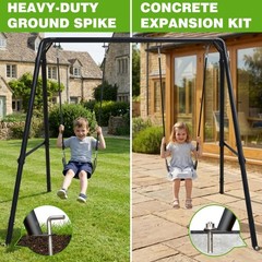Heavy Duty Porch Swing Stand – Adjustable Height Metal A-Frame Swing Stand Ho…