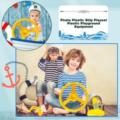 Playground Accessories Swingset Plastic Pirate Ship Steering Wheel Safety Han…