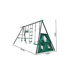 XNS076 blackish green interesting four function swingset face metal plastic safe