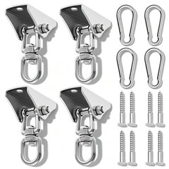 4Pcs Heavy Duty Swing Hangers Kit,304 Stainless Steel,1000 LBS Load Capacity,…
