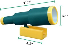 Kids’ Pirate Telescope – Fun Green Attachment for Treehouse, Playset & Swing Set