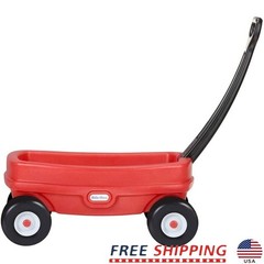 Toddler Red Wagon Lightweight Durable Indoor Outdoor Toy Carrier Foldable Safe