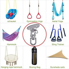 Heavy Duty Swing Hangers Stainless Steel Swivel Hook 360° Swivel Hanger Hammock