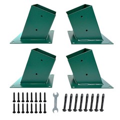 A-Frame Swing Brackets, 4×4 Base 4 Pcs (Inner Size 3.6″x3.6″) – Heavy Green