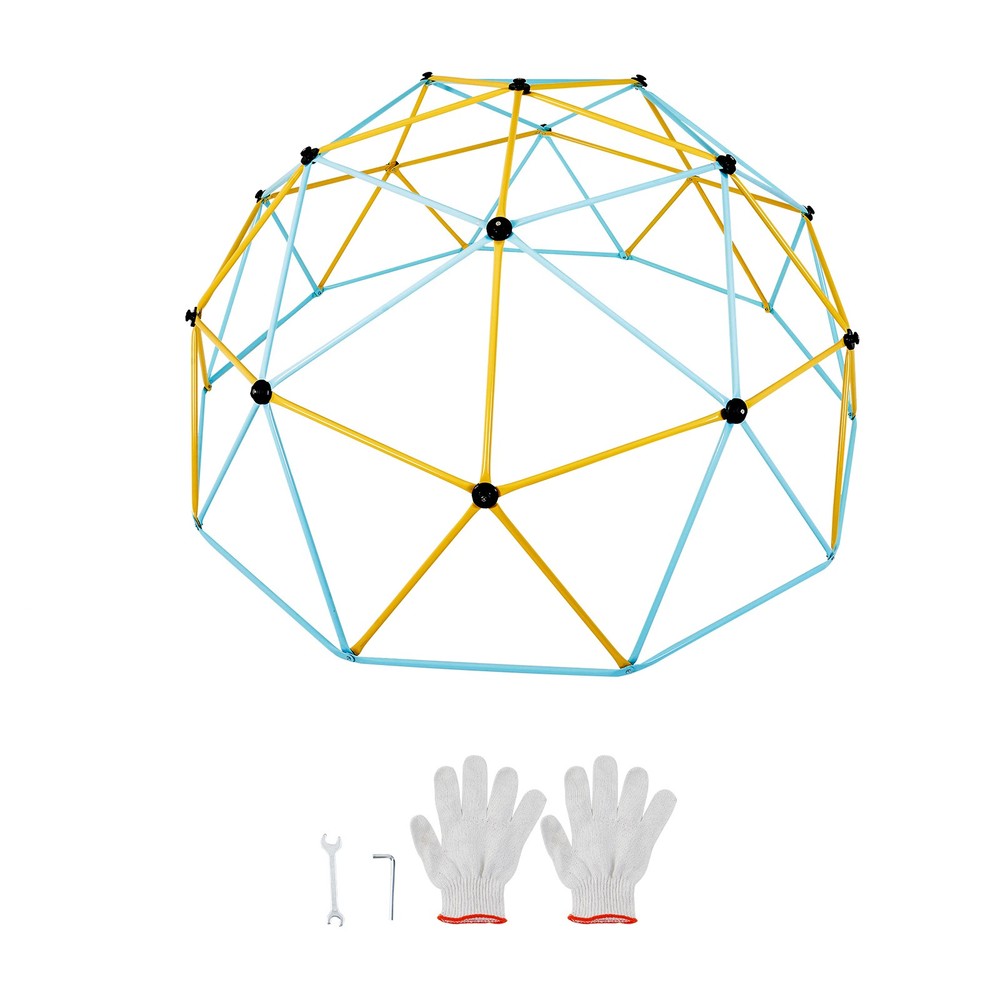 Uimoso 10FT Climbing Dome Geometric Jungle Gym for Kids Ages 3-10