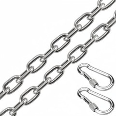 Heavy Duty 40″ Swing Chains with Carabiners – 500 LB Capacity for Indoor/Outdoor