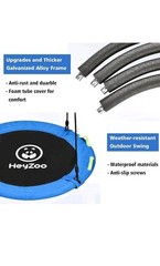 48 Inch Saucer Tree Swing UV Resistant Textilene Fabric Endless Fun Enjoyment