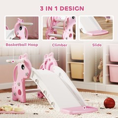 Child Slide with Integrated Sports Game 41.7×20.3×20.5 inch Size