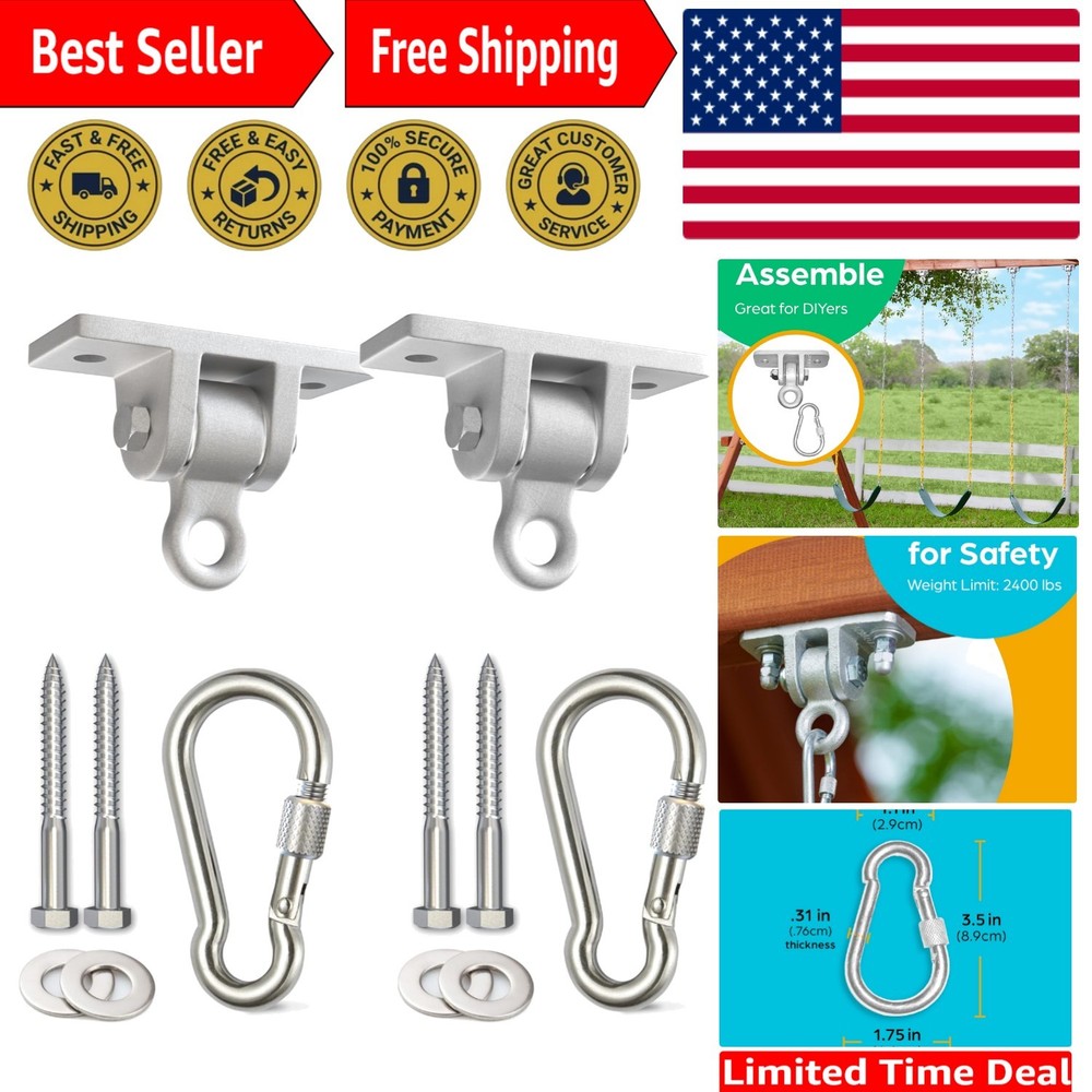 Durable Indoor/Outdoor Swing Set Hangers – Supports Up to 300 lbs, Easy Assemble