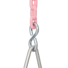 Pink Toddler Swing Full Bucket Seat With Coated Chains For Ages 2 To 4