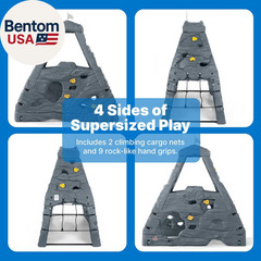 Skyward Summit for Kids, Climbing Wall Playset for Toddlers, Ages 4 –8 Years Old