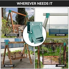 A-Frame Swing Set Bracket Kit – 2-Piece Wood Hardware for Outdoor Playgrounds &