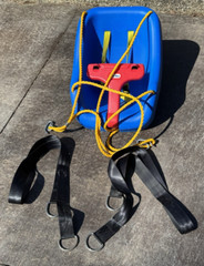 Little Tikes 2-in-1 Snug and Secure Swing, High Back , Blue & Mounting Straps