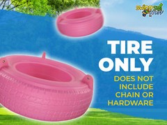 SWING SET STUFF DELUXE ROTOMOLDED TIRE PINK playground outdoor accessories 0089