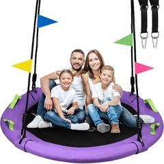 48 inch Tree Swing Larger Saucer Flying Swing Whole Family 900lbs Weight