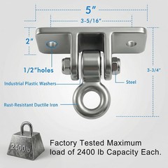 Swing Sets Brackets Heavy Duty – 2 A-Frame End Swing Set Brackets and 4 Swing…