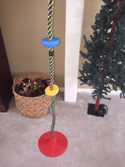 Jungle Gym Kingdom Tree Swing Climbing Rope Platforms Disc Back Yard Home