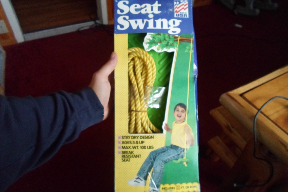 New Vintage Seat Swing with 13 Feet of rope