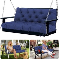 Swing Cushions 3 Seater Replacement Waterproof Outdoor Porch Swing Cushion with