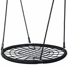 48” Heavy Duty Spider Web Tree Swing Net Rope Platrorm For Multiple Chidren