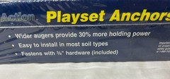 NEW Playstar Play Action PS 7690 Playset Anchors Kit Black set of 2