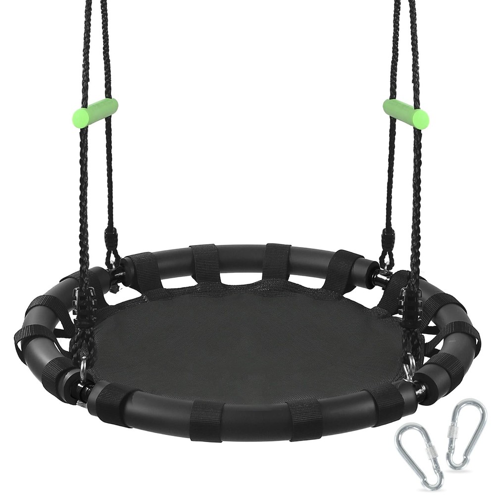 Tree Swing with PP Mat – Durable, Safe, and Easy to Install,Black Outdoor Sau…