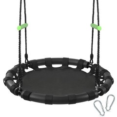 Tree Swing with PP Mat – Durable, Safe, and Easy to Install,Black Outdoor Sau…