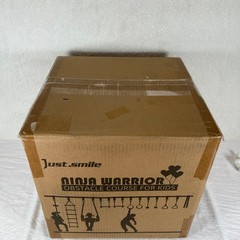 Just Smile Ninja Warrior Obstacle Course for Kids 52ft Slackline Hanging Gym Set