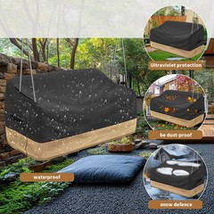 Hanging Porch Swing Cover Waterproof Outdoor Swing Chair Covers Tear Resistan…