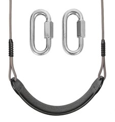 Comfy Heavy Duty Kids Swing Seat w/ Adj Ropes & Carabiners – Indoor/Outdoor