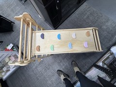 Pikler Triangle Set Wooden Climbing Toys for Toddlers Montessori Climbing