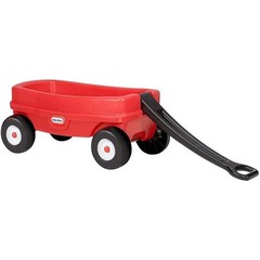 Toddler Red Wagon Lightweight Durable Indoor Outdoor Toy Carrier Foldable Safe