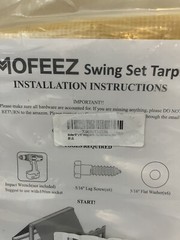 MOFEEZ 52″ x 90″ Swing Set Replacement Tarp for Play Set Outdoor Multi-Color