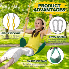 2 Pack Suitable For Kids And Adults Comes W/ Hooks & Chains Perfect For Backyard