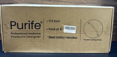 Purife 17 Inch Black Metal Safety Handles Playground Accessories – Pack of 6