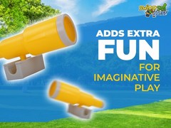 SWING SET STUFF INC. MONOCULAR TELESCOPE (YELLOW) sturdy play toddler park 0289